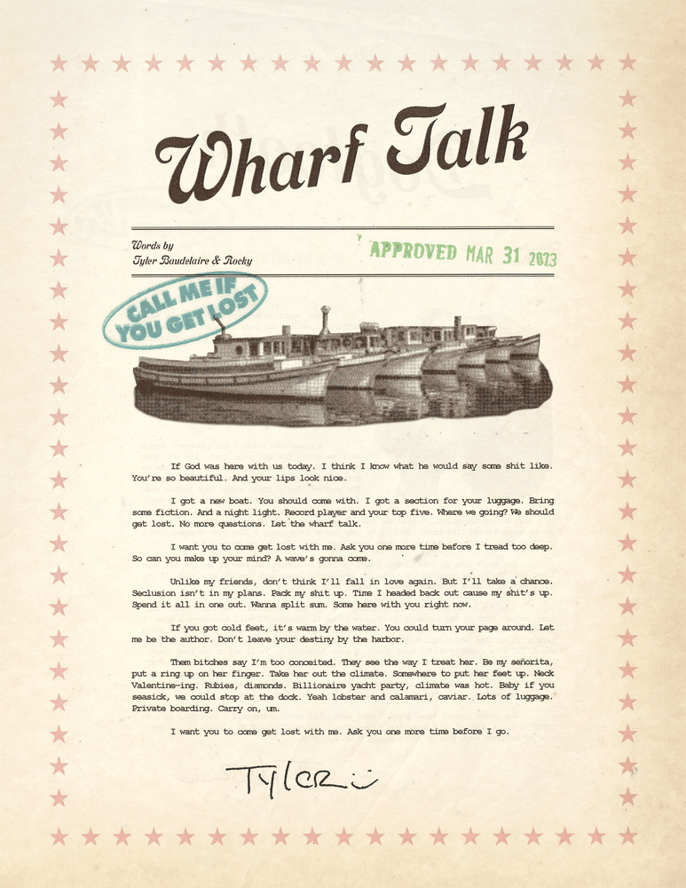 Wharf talk poster